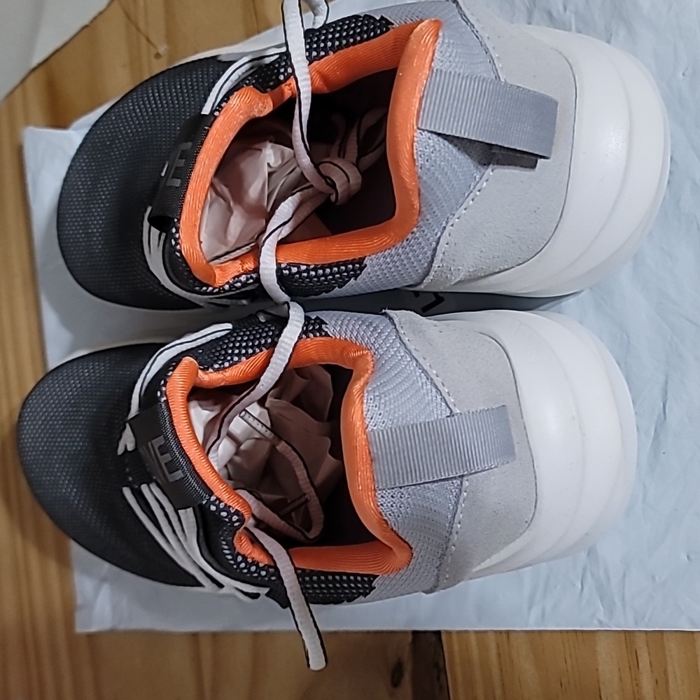 Women’s Athletic Shoes - Gray and Orange - Picture 8 of 13